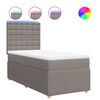 vidaXL &Kappa;&rho;&epsilon;&beta;ά&tau;&iota; Boxspring &mu;&epsilon; &Sigma;&tau;&rho;ώ&mu;&alpha; Taupe 100 x 200 &epsilon;&kappa;. &Upsilon;&phi;&alpha;&sigma;&mu;ά&tau;&iota;&nu;&omicron;