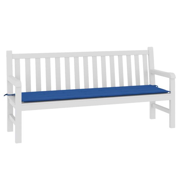 vidaXL Μαξιλάρι Πάγκου Κήπου Μπλε Ρουά 180x50x3 εκ. Ύφασμα Oxford