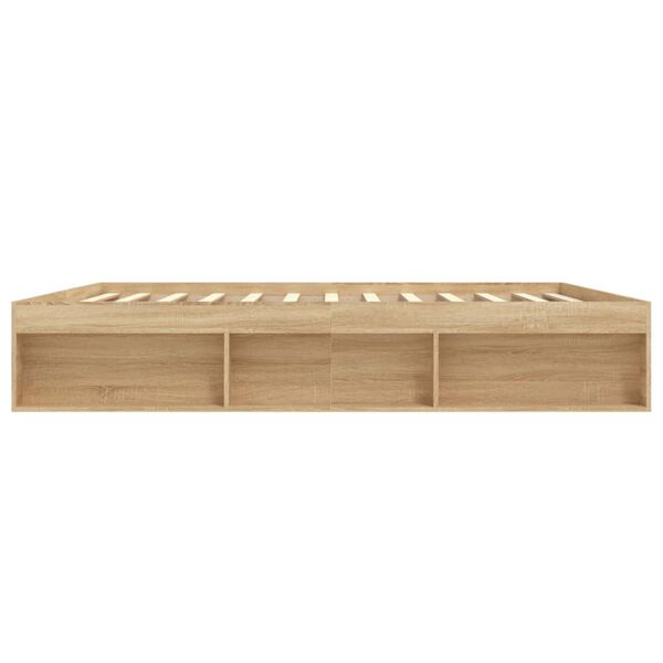 vidaXL Πλαίσιο Κρεβατιού Sonoma Δρυς 200x200 εκ.