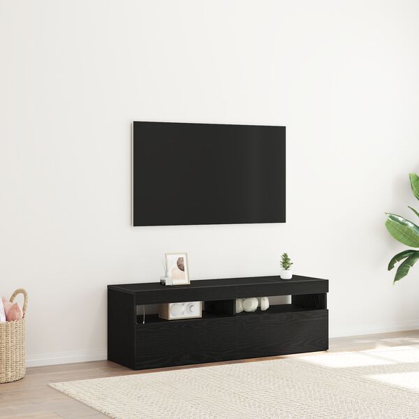 vidaXL Ντουλάπι TV Μαύρο 120 x 35 x 40 εκ. Επεξεργασμένο ξύλο