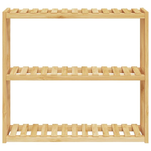 vidaXL Ράφι Μπάνιου 3 Επιπέδων Επιτοίχιο 60x15x54 εκ. από Μπαμπού