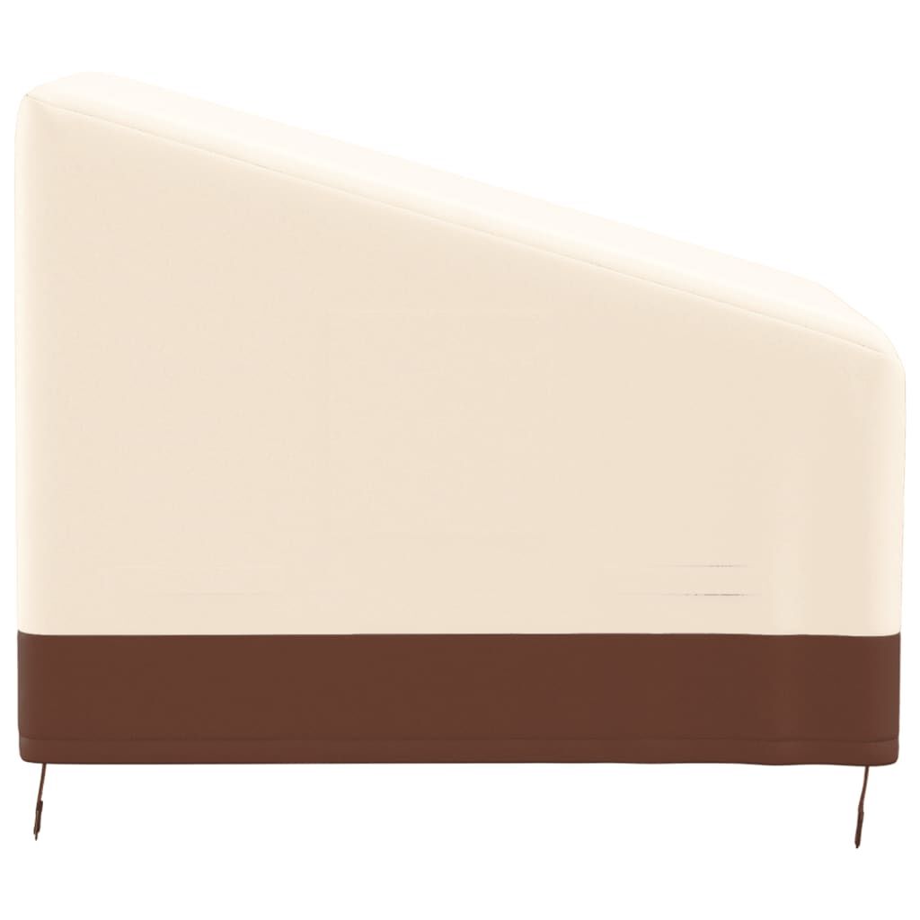 vidaXL Κάλυμμα Πολυθρόνας Κήπου Μπεζ 79x97x48/74 εκ Ύφασμα 600D Oxford