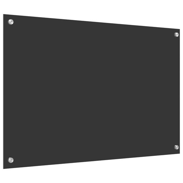 vidaXL Πίσω Πάνελ Κουζίνας Σκούρο γκρι 90 x 60 x 0,6 εκ.