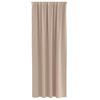 vidaXL &Kappa;&omicron;&upsilon;&rho;&tau;ί&nu;&epsilon;&sigmaf; &Mu;&alpha;ύ&rho;&eta;&sigmaf; Ύ&phi;&alpha;&nu;&sigma;&eta;&sigmaf; &mu;&epsilon; &Delta;&alpha;&chi;&tau;&upsilon;&lambda;ί&delta;&iota;&alpha; 2 pcs Taupe