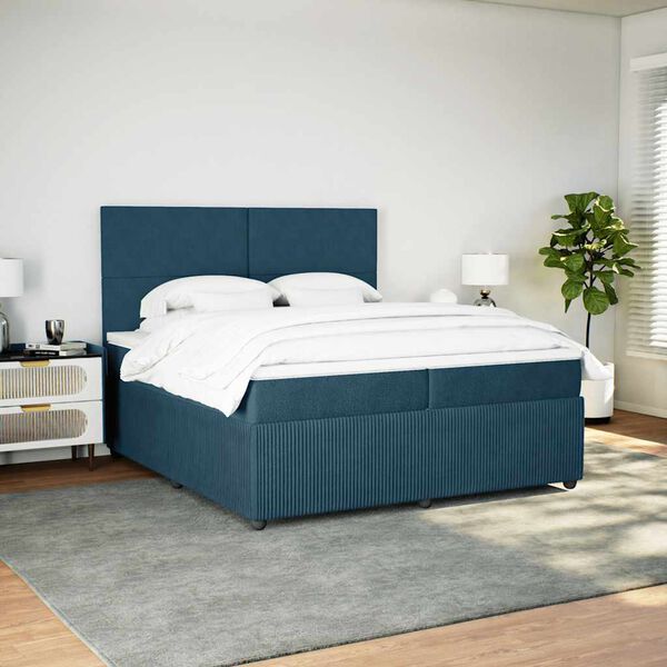 vidaXL &Kappa;&rho;&epsilon;&beta;ά&tau;&iota; Boxspring &mu;&epsilon; &Sigma;&tau;&rho;ώ&mu;&alpha; &Sigma;&kappa;&omicron;ύ&rho;&omicron; &Mu;&pi;&lambda;&epsilon; 200x200 &epsilon;&kappa;. &Beta;&epsilon;&lambda;&omicron;ύ&delta;&iota;&nu;&omicron;