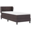 vidaXL Κρεβάτι box spring με στρώμα με στρώμα Σκούρο καφέ Σκούρο καφέ
