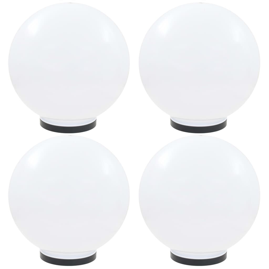 vidaXL Φωτιστικά Μπάλα LED 4 τεμ. Σφαιρικά 40 εκ. Ακρυλικά (PMMA)