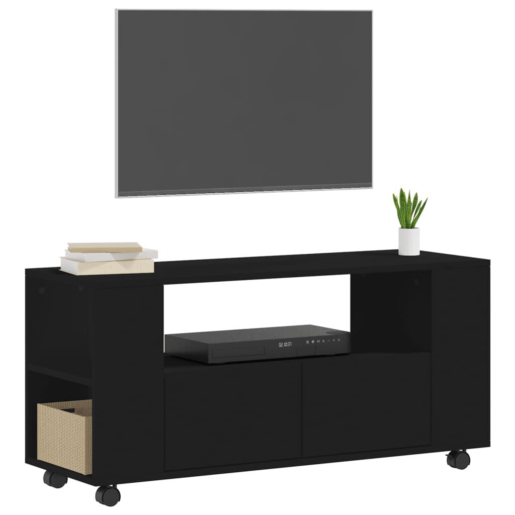 vidaXL Έπιπλο Τηλεόρασης Μαύρο 102x34,5x43 εκ. Επεξεργασμένο Ξύλο