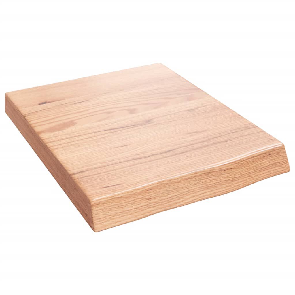 vidaXL Πάγκος Μπάνιου Αν. Καφέ 40x50x(2-6) εκ. Επεξεργ. Μασίφ Ξύλο