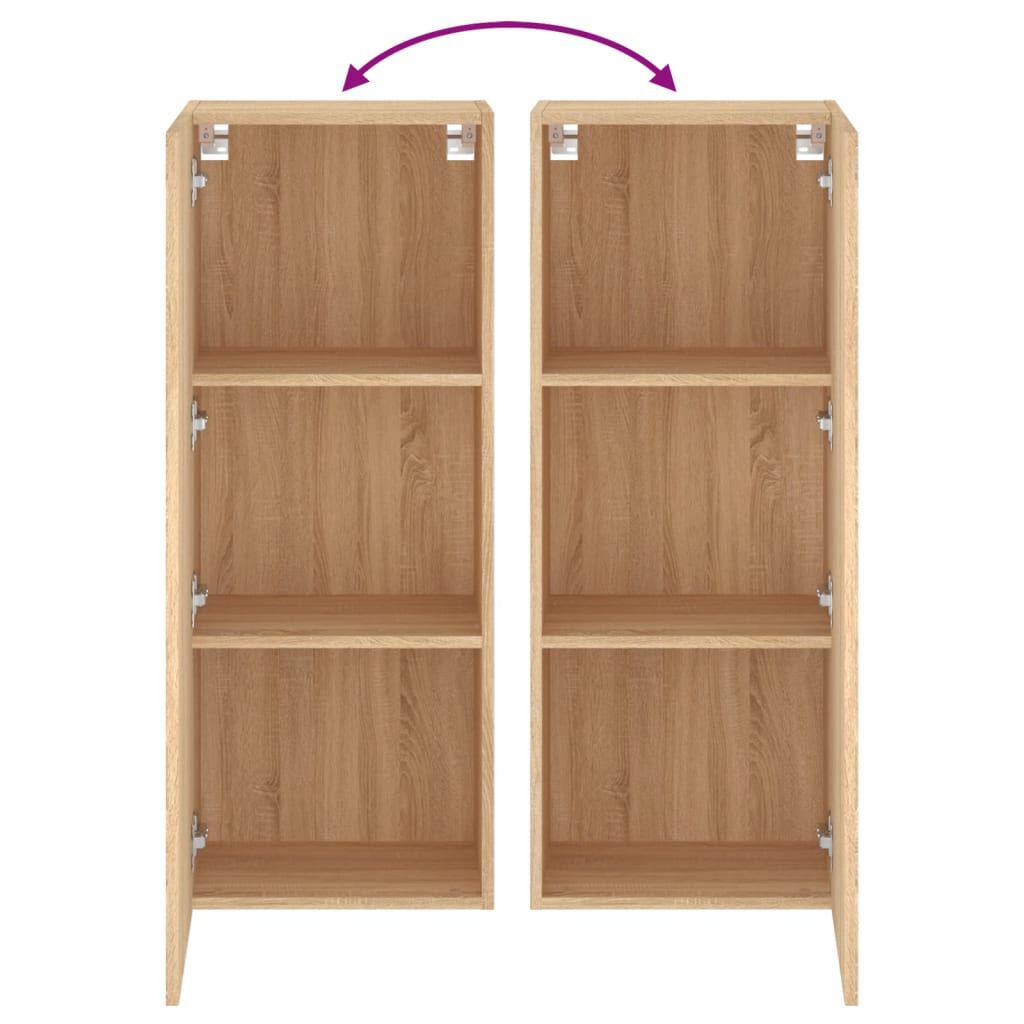 vidaXL Έπιπλο Τοίχου Τηλεόρασης Sonoma Δρυς 40,5x30x102 εκ. Επεξ. Ξύλο
