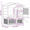 vidaXL Κοτέτσι Καφέ 75 x 59 x 60 εκ.