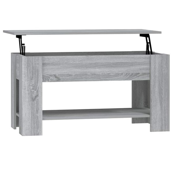 vidaXL Τραπεζάκι Σαλονιού Γκρι Sonoma 101x49x52 εκ. Επεξεργασμένο Ξύλο