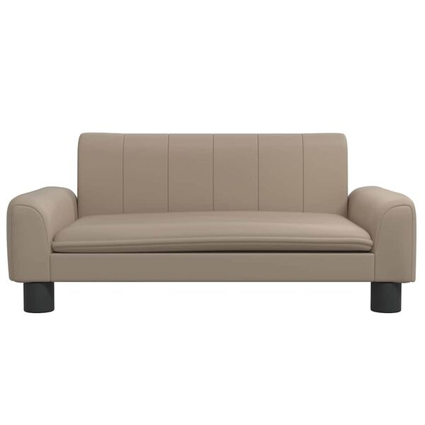 vidaXL Κρεβάτι Σκύλου Καπουτσίνο 70 x 45 x 30 εκ. από Συνθετικό Δέρμα