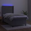vidaXL &Kappa;&rho;&epsilon;&beta;ά&tau;&iota; Boxspring &mu;&epsilon; &Sigma;&tau;&rho;ώ&mu;&alpha; & LED &Alpha;&nu;.&Gamma;&kappa;&rho;&iota; 90x200 &epsilon;&kappa;. &Beta;&epsilon;&lambda;&omicron;ύ&delta;&iota;&nu;&omicron;