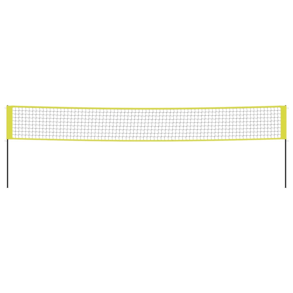 vidaXL Δίχτυ Βόλεϊ Κίτρινο και Μαύρο 823x244 εκ. Ύφασμα Πολυαιθυλενίου