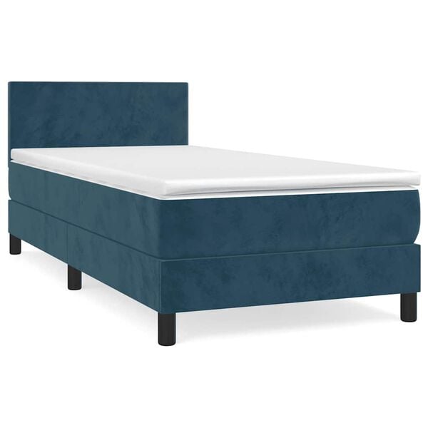 vidaXL &Kappa;&rho;&epsilon;&beta;ά&tau;&iota; Boxspring &mu;&epsilon; &Sigma;&tau;&rho;ώ&mu;&alpha; &Sigma;&kappa;&omicron;ύ&rho;&omicron; &Mu;&pi;&lambda;&epsilon; 90x190 &epsilon;&kappa;. &Beta;&epsilon;&lambda;&omicron;ύ&delta;&iota;&nu;&omicron;