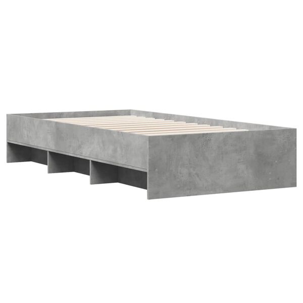 vidaXL Πλαίσιο Κρεβατιού Γκρι Sonoma 90x200 εκ. Επεξεργασμένο Ξύλο