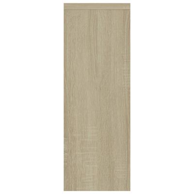 vidaXL Ραφιέρα Τοίχου Λευκό/Sonoma Δρυς 45,1x16x45,1 εκ. Μοριοσανίδα