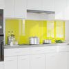 vidaXL Πίσω Πάνελ Κουζίνας 2 pcs Κίτρινο 90 x 60 cm σκληρυμένο γυαλί