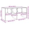vidaXL Ράφι παπουτσιών στοιβαζόμενο Sonoma Oak 89,5x30x40 cm