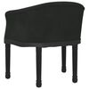 vidaXL Καρέκλα Τραπεζαρίας Μαύρη Βελούδινη