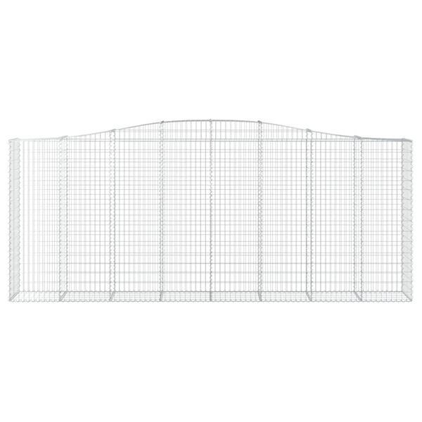 vidaXL Συρματοκιβώτια Τοξωτά 6 τεμ. 400x50x160/180 εκ. Γαλβαν. Ατσάλι