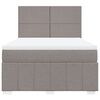 vidaXL &Kappa;&rho;&epsilon;&beta;ά&tau;&iota; Boxspring &mu;&epsilon; &Sigma;&tau;&rho;ώ&mu;&alpha; Taupe 160x200 &epsilon;&kappa;. &Upsilon;&phi;&alpha;&sigma;&mu;ά&tau;&iota;&nu;&omicron;