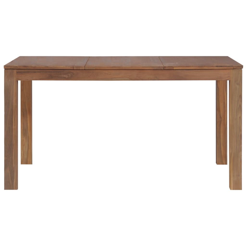 vidaXL Τραπεζαρία 140 x 70 x 76 εκ. Μασίφ Ξύλο Teak / Φυσικό Φινίρισμα