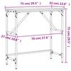 vidaXL Τραπέζι Κονσόλα Γκρι Sonoma 75x32x75 εκ. Επεξεργασμένο Ξύλο