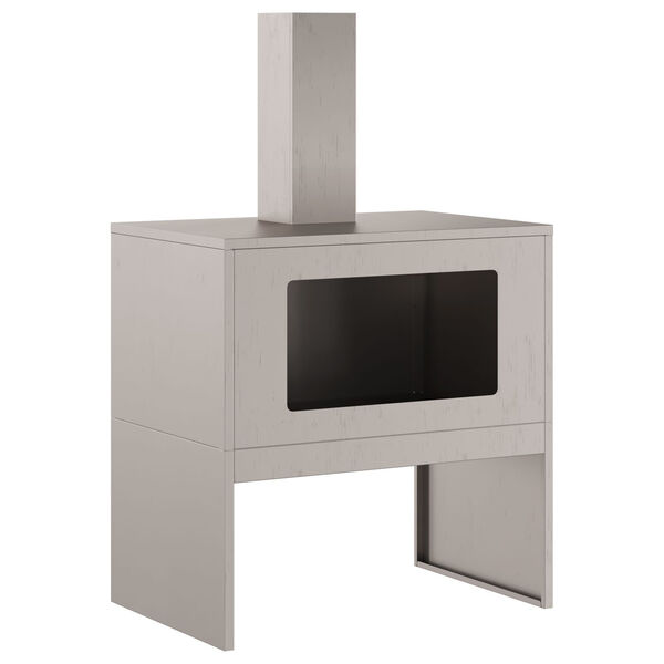 vidaXL Φωτιά Καφέ 60 x 40 x 96 εκ. Ατσάλι σκληρυθέν στον αέρα