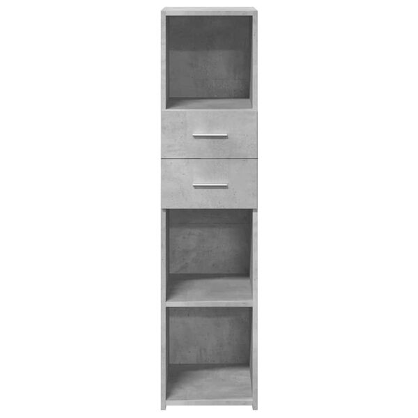 vidaXL Ντουλάπι Γκρι Σκυρ. 30x42,5x124 εκ. από Επεξεργασμένο Ξύλο
