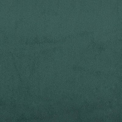 vidaXL Καναπές Τριθέσιος Σκούρο Πράσινο 180 εκ Βελούδινος με Μαξιλάρια