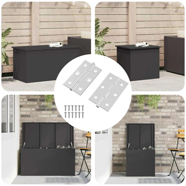 vidaXL Ά&xi;&omicron;&nu;&alpha;&sigmaf; &Mu;&omicron;&nu;ό&chi;&rho;&omega;&mu;&omicron; 2 pcs &Alpha;&sigma;&eta;&mu;ί 58 x 35 x 1 mm &Alpha;&tau;&sigma;ά&lambda;&iota;