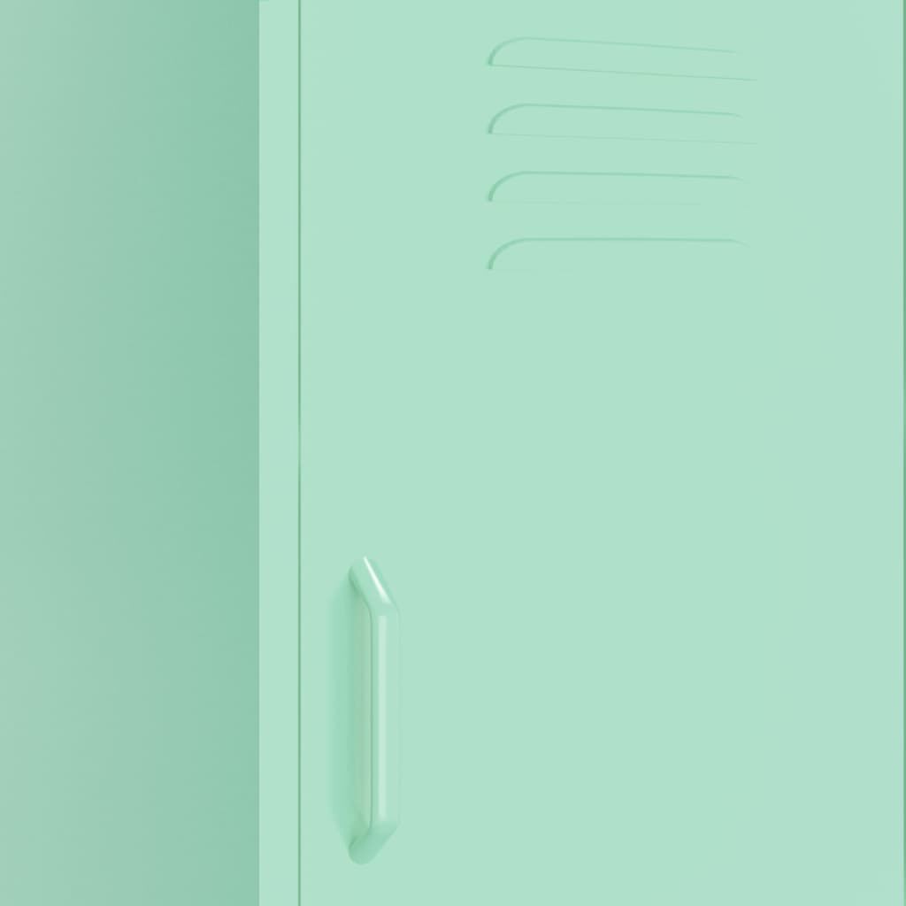 vidaXL Ντουλάπι Αποθήκευσης Xρώμα Mέντας 42,5x35x101,5 εκ. από Ατσάλι
