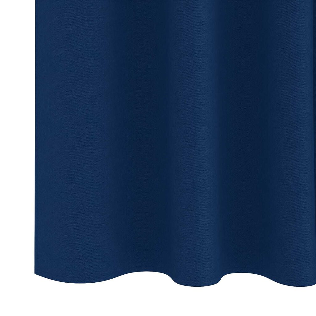 vidaXL Κουρτίνες 2 pcs Σκούρο Μπλε 225 x 140 εκ. Πολυεστέρας