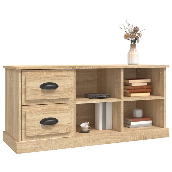 vidaXL Έπιπλο Τηλεόρασης Sonoma Δρυς 102x35,5x47,5 εκ. Επεξ. Ξύλο