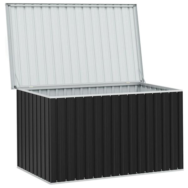 vidaXL Μπαούλο Αποθήκευσης Κήπου Ανθρακί 171 x 99 x 93 εκ.