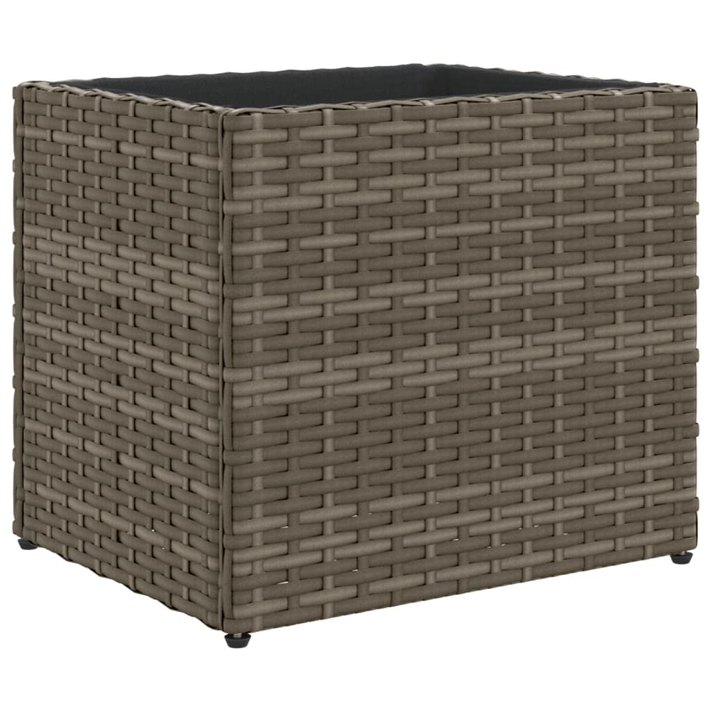 vidaXL Ζαρντινιέρα Κήπου Γκρι 36x30x32 εκ. από Συνθετικό Ρατάν
