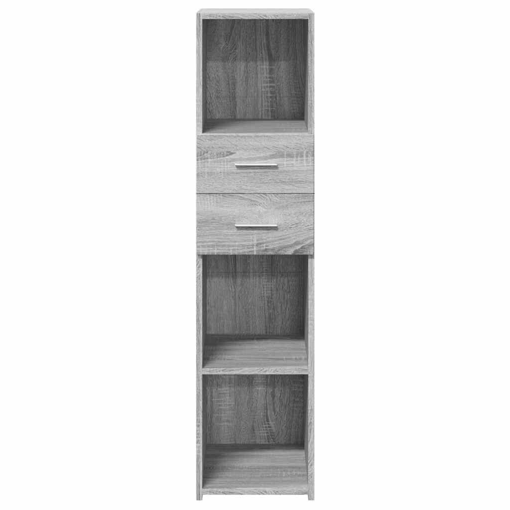 vidaXL Ντουλάπι Γκρι Sonoma 30x42,5x124 εκ. από Επεξεργασμένο Ξύλο