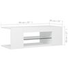 vidaXL Έπιπλο Τηλεόρασης με LED Λευκό 90x39x30 εκ.