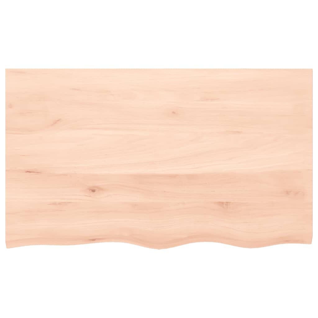 vidaXL Πάγκος Μπάνιου 100x60x(2-4) εκ. από Ακατέργαστο Μασίφ Ξύλο