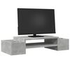 vidaXL Βάση Οθόνης με Αποθ. Γκρι Σκυρ. 70x27x15 εκ. Επεξεργ. Ξύλο