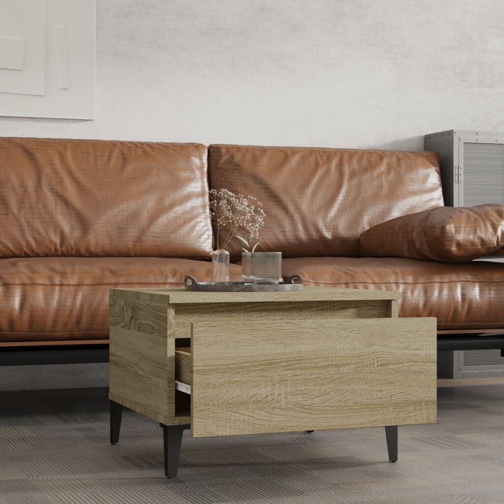 vidaXL Τραπεζάκια Σαλονιού 2 τεμ. Sonoma Δρυς 50x46x35 εκ. Επεξ. Ξύλο