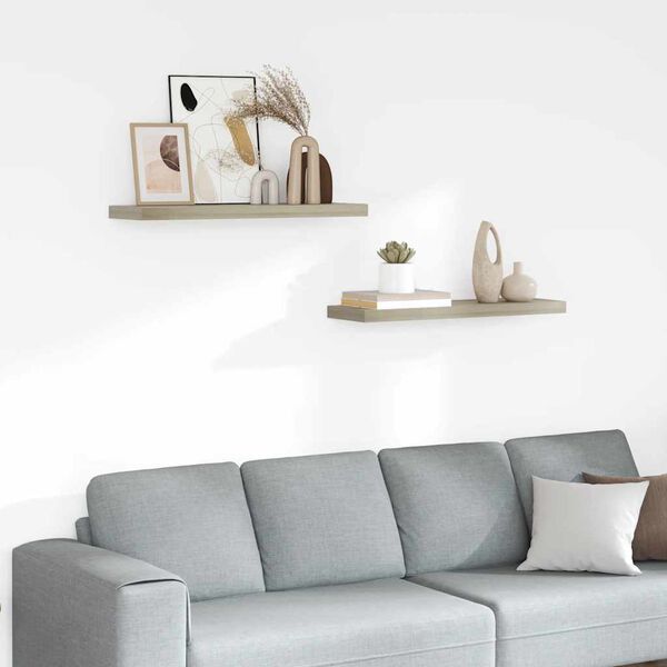 vidaXL &Rho;ά&phi;&iota;&alpha; &Tau;&omicron;ί&chi;&omicron;&upsilon; 2 &tau;&epsilon;&mu;. &Chi;&rho;ώ&mu;&alpha; &Delta;&rho;&upsilon;ό&sigmaf; 80x23,5x3,8 &epsilon;&kappa;. MDF