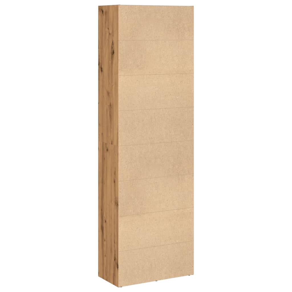 vidaXL Βιβλιοθήκη Αρτισιανή Δρυς 60x30x189 εκ. από Επεξεργασμένο Ξύλο