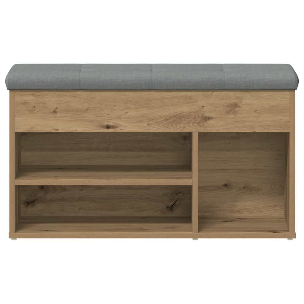 Πάγκος παπουτσιών vidaXL Artisan Oak 82x32x45,5 cm Κατασκευασμένο ξύλο