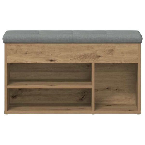 Πάγκος παπουτσιών vidaXL Artisan Oak 82x32x45,5 cm Κατασκευασμένο ξύλο