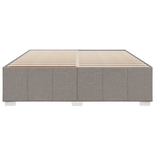vidaXL &Sigma;&kappa;&epsilon;&lambda;&epsilon;&tau;ό&sigmaf; &Kappa;&rho;&epsilon;&beta;&alpha;&tau;&iota;&omicron;ύ &Chi;&omega;&rho;ί&sigmaf; &Sigma;&tau;&rho;ώ&mu;&alpha; Taupe 180x200 &epsilon;&kappa;. &Upsilon;&phi;&alpha;&sigma;&mu;ά&tau;&iota;&nu;&omicron;
