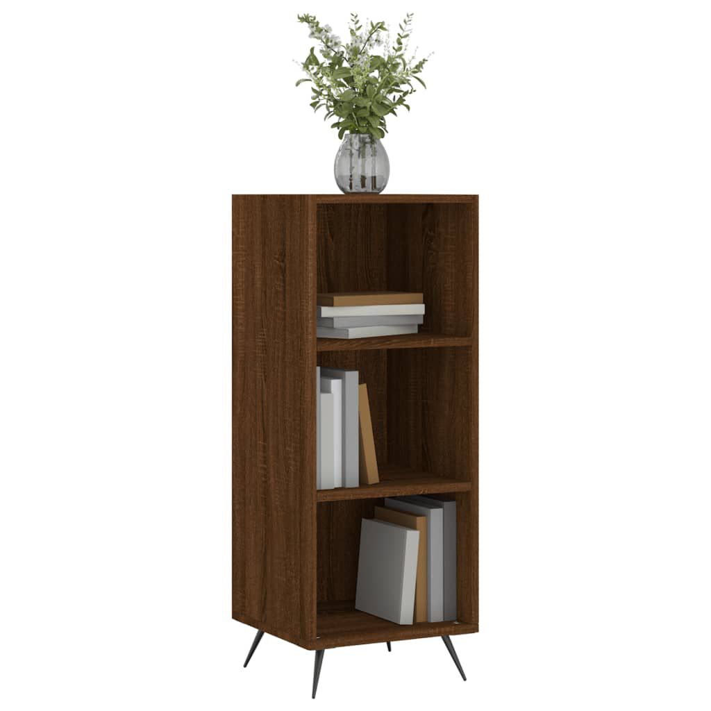 vidaXL Ραφιέρα Καφέ Δρυς 34,5 x 32,5 x 90 εκ. από Επεξεργασμένο Ξύλο
