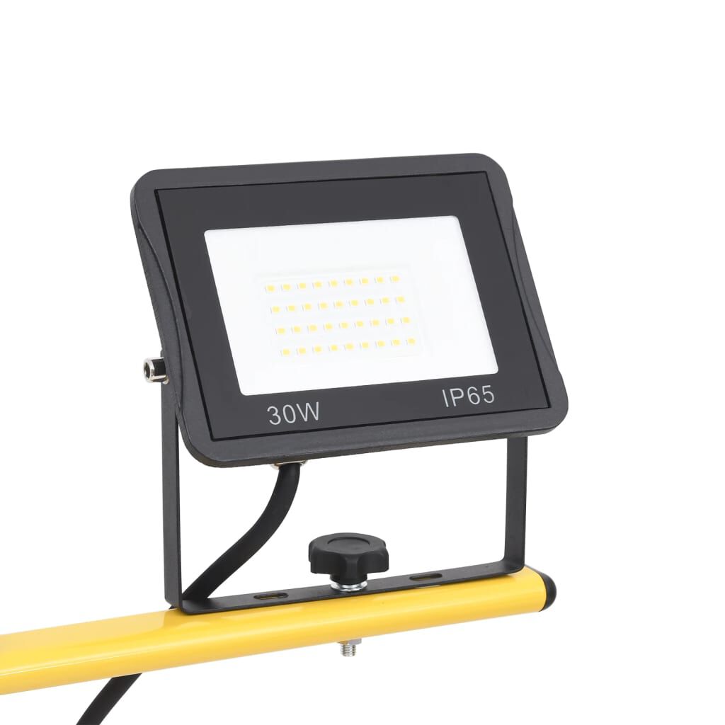 vidaXL Προβολέας LED με Τρίποδο Θερμό Λευκό 2 x 30 W